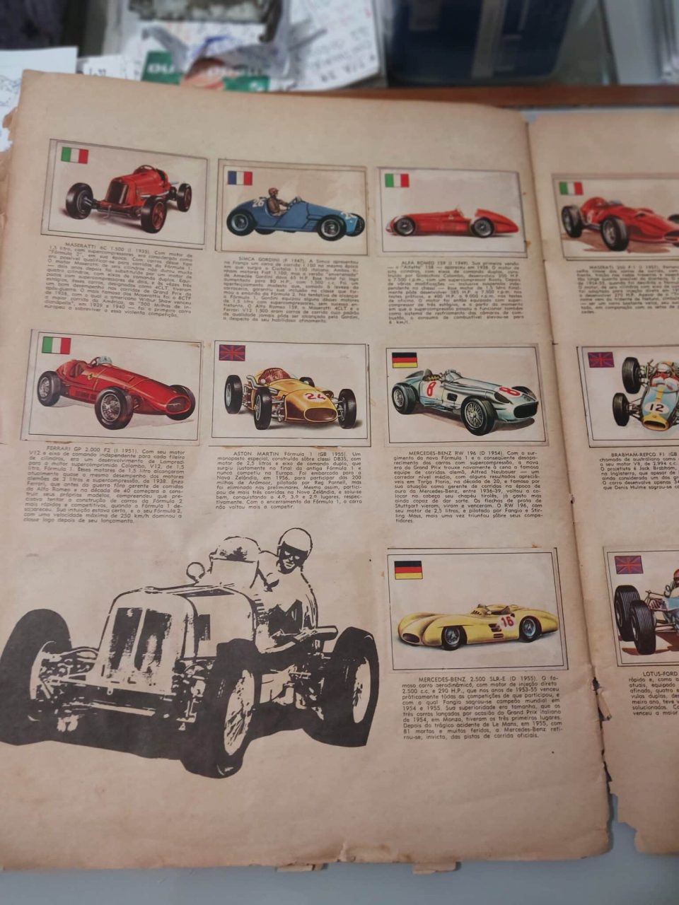 | Casa do Colecionador Álbum de Figurinhas de Automobilismo. Ano 1971. Raridade.