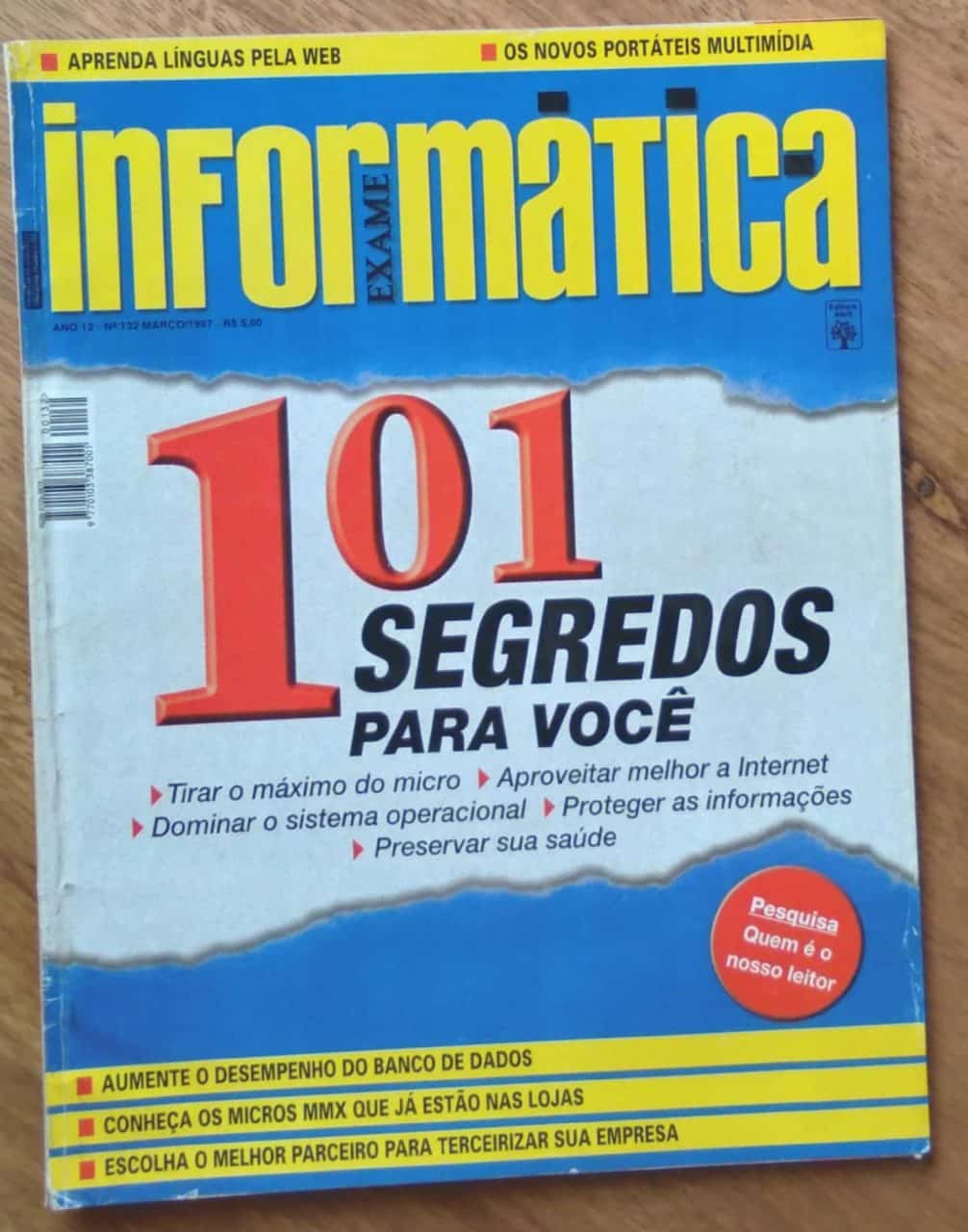| Casa do Colecionador 243Q Revista Exame Informática 132. 101 segredos para você.