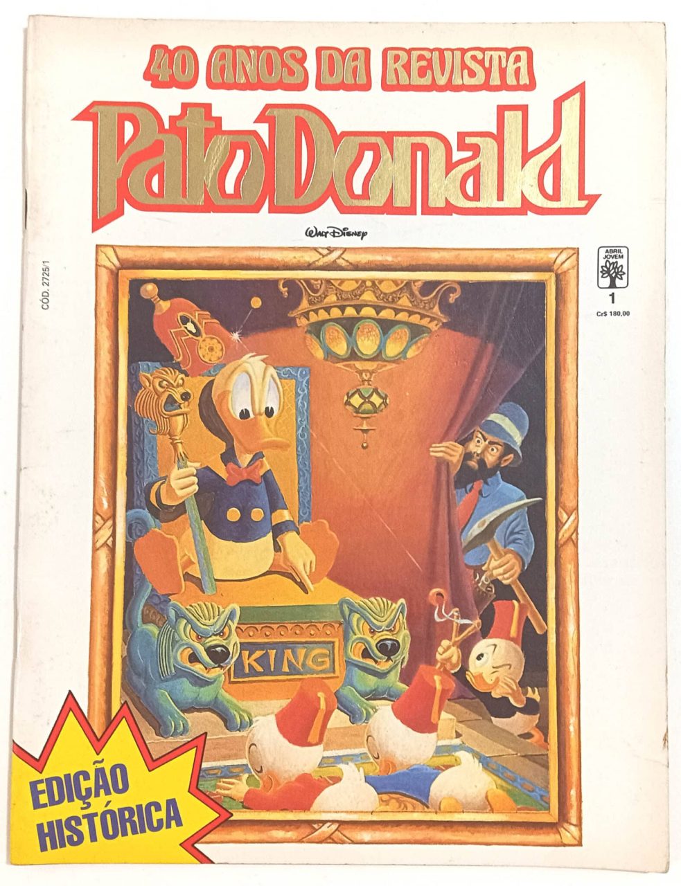 | Casa do Colecionador 40 Anos Da Revista Pato Donald No 1 Abril 1990 Hqgibi Album 5