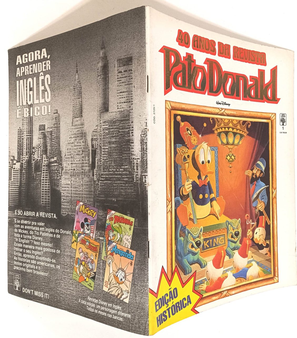 | Casa do Colecionador 40 Anos Da Revista Pato Donald No 1 Abril 1990 Hqgibi Album