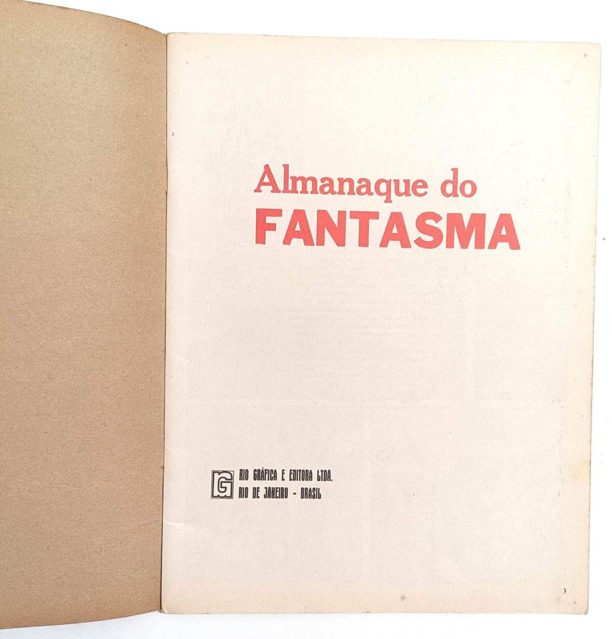 | Casa do Colecionador Almanaque do Fantasma 1ª série, Rge-1970. HQ/Gibi/Almanaque
