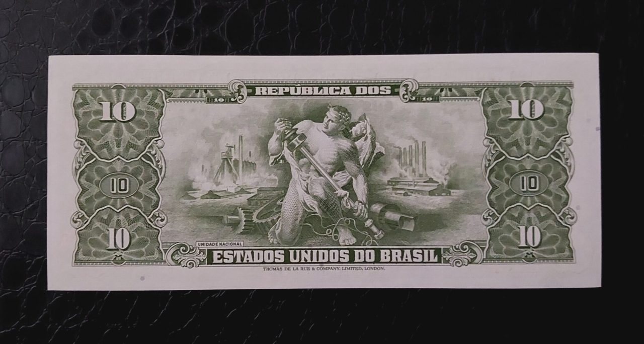 | Casa do Colecionador Cédulas do mundo 1 Cruzeiro com carimbo SKU 409