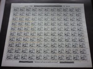 FOLHA COM 110 SELOS DO BRASIL .LOTE 01.