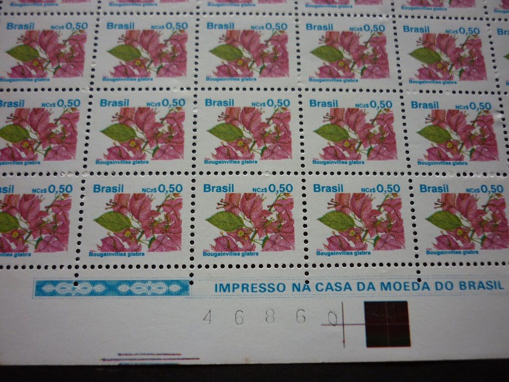 | Casa do Colecionador FOLHA COM 110 SELOS DO BRASIL .LOTE 03.