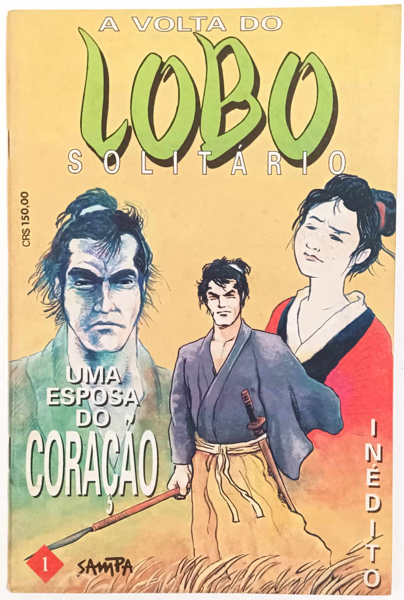 | Casa do Colecionador Lobo Solitário 2ª série, nº1, Nova Sampa-1993. HQ/Gibi/Mangá