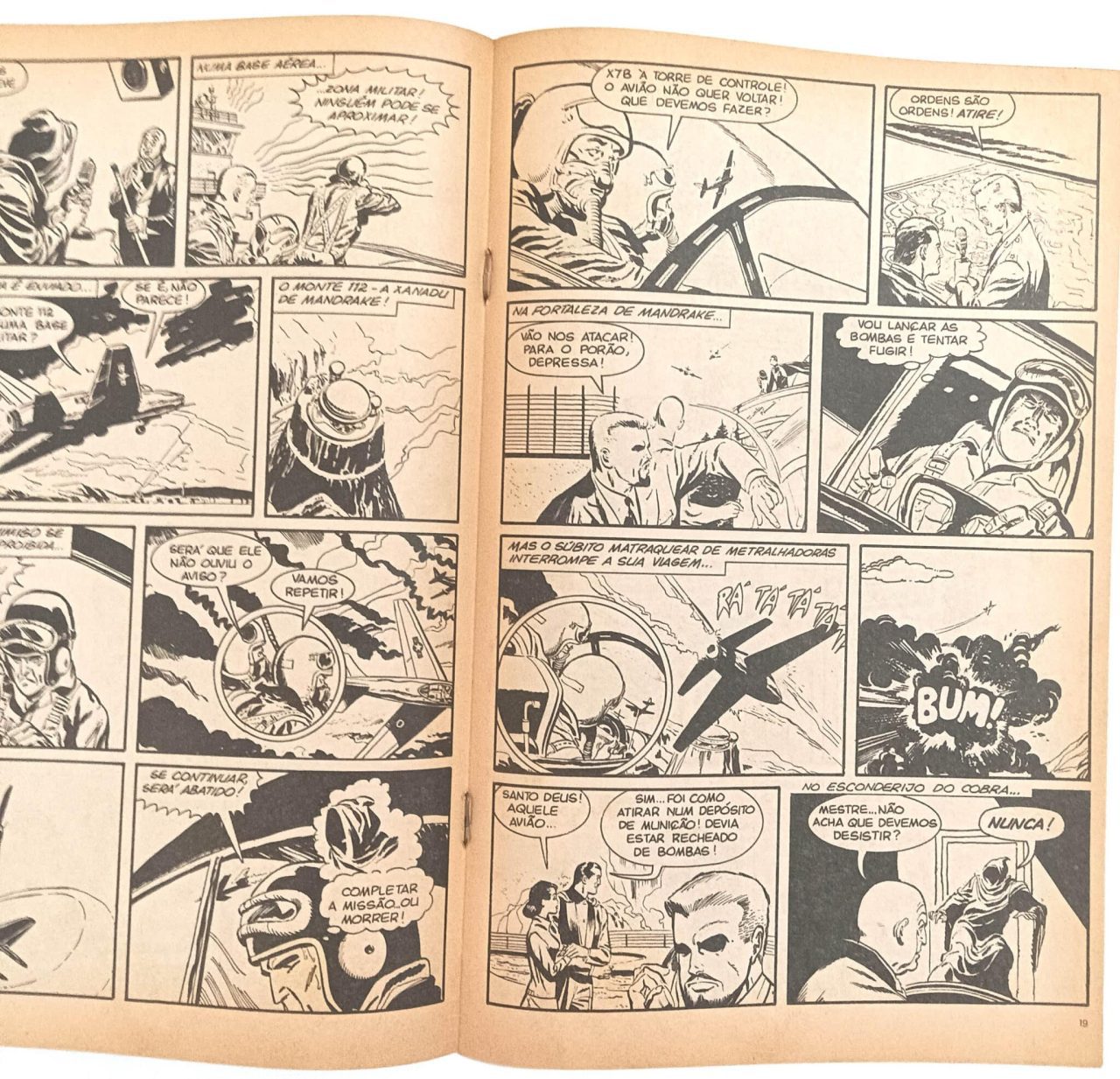 | Casa do Colecionador Mandrake: Os grandes inimigos do Mandrake nº 1, Globo-1989. HQ/Gibi