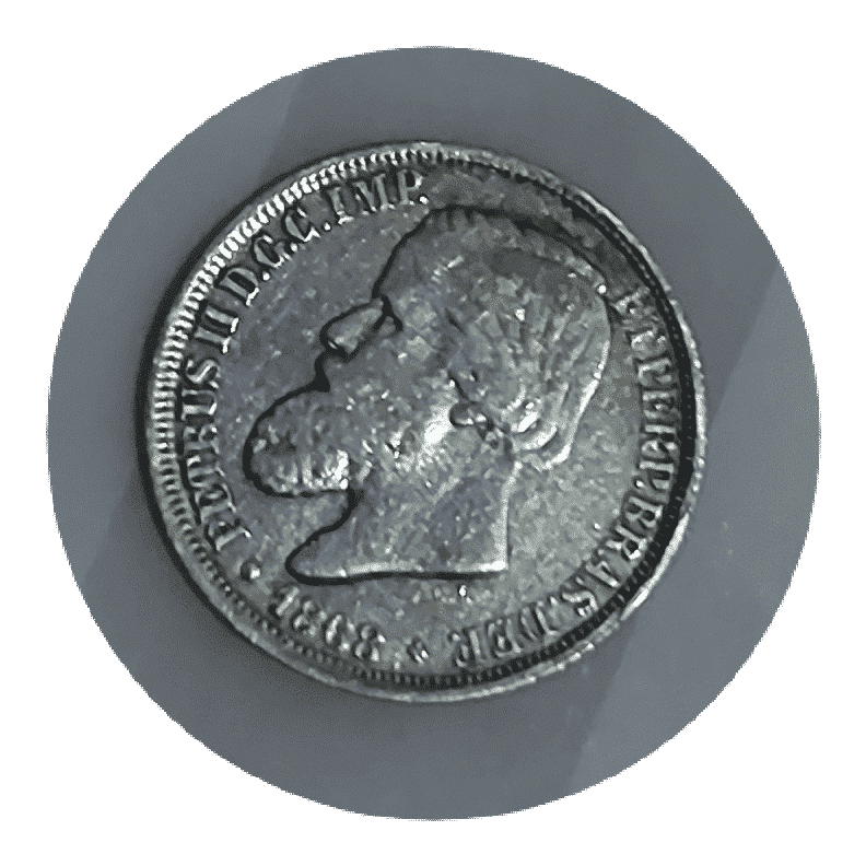 Moedas do mundo 200 Réis 1868 MBC SKU 398