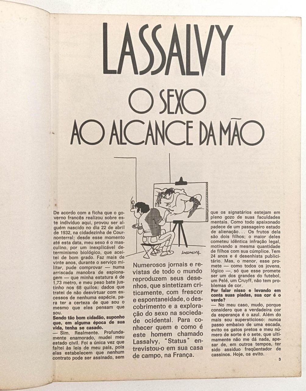 | Casa do Colecionador Status Humor nº 41/A, Editora Três-1977. Humor Erótico
