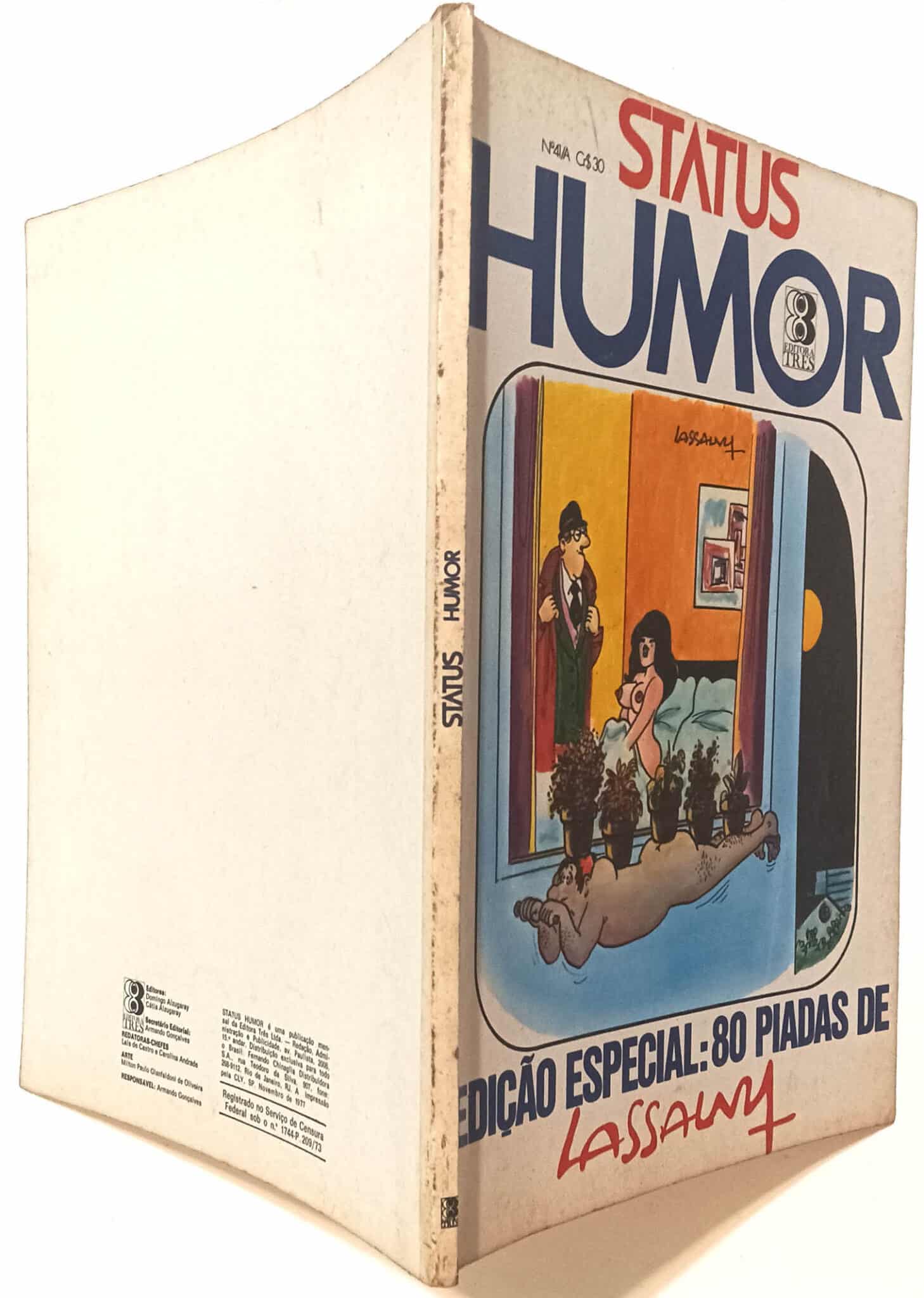 | Casa do Colecionador Status Humor nº 41/A, Editora Três-1977. Humor Erótico