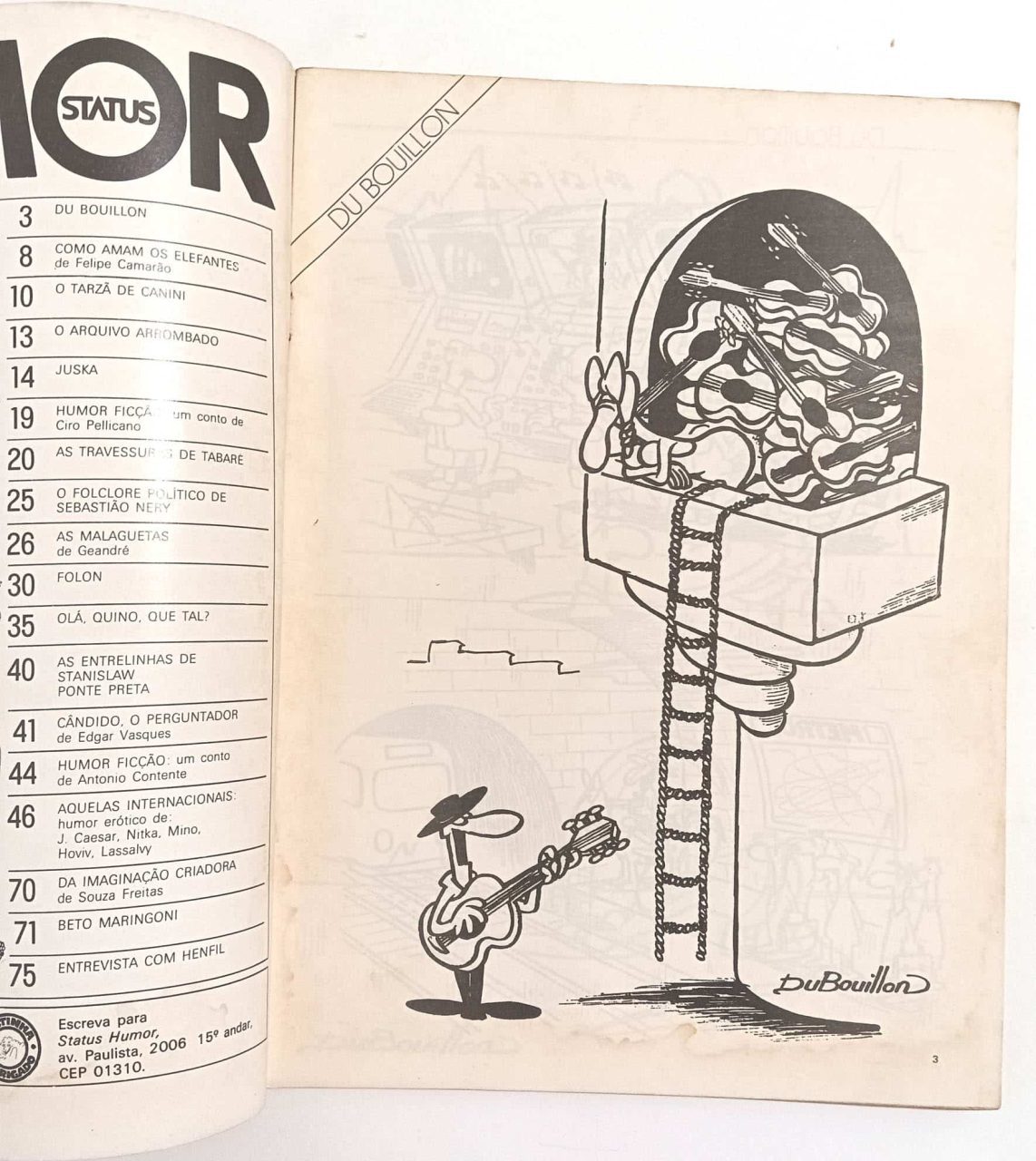 | Casa do Colecionador Status Humor nº 49/A, Editora Três-1978. Humor Erótico