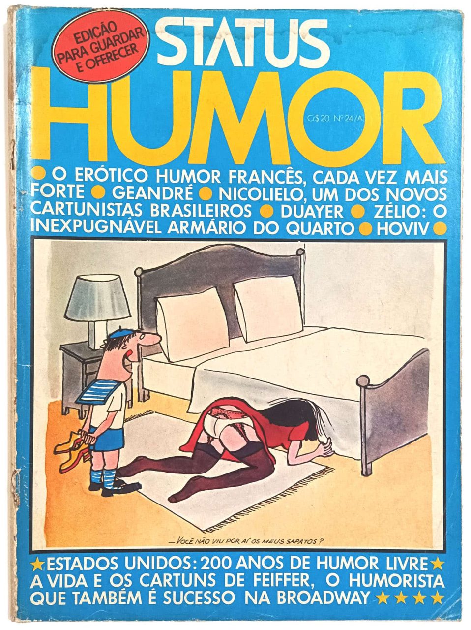 | Casa do Colecionador Status Humor número 24/A, Editora Três-1976. Humor Erótico