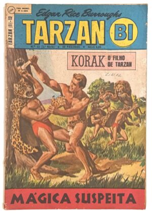 Tarzan-Bi 1ª série, número 13 , Ebal-1970. HQ/Gibi