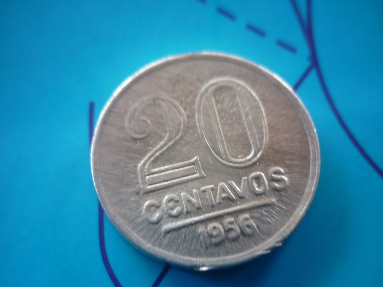 20 CENTVS. 1956 ALUMÍNIO .