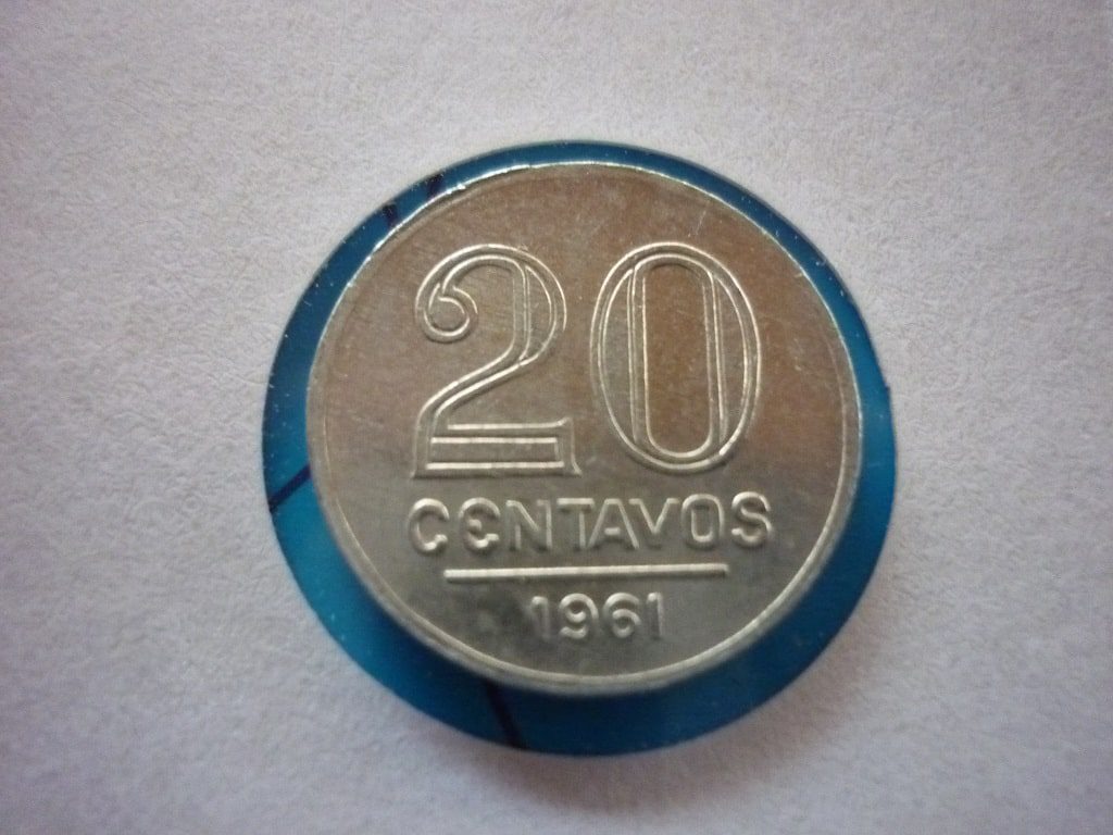 20 CENTVS. ALUMÍNIO 1961 DATA ESCASSA.