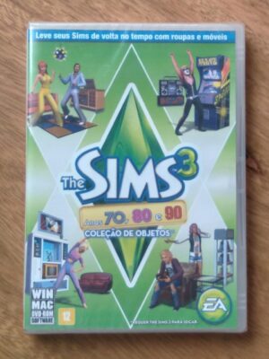 244S Jogo PC computador the Sims 3 anos 70 80 e 90 coleção de objetos.