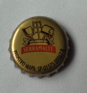 244T Tampinha metal Cerveja Serramalte.