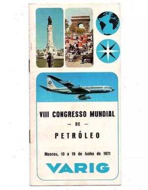 Folder Varig Viii Congresso Mundial De Petroleo 1971 3