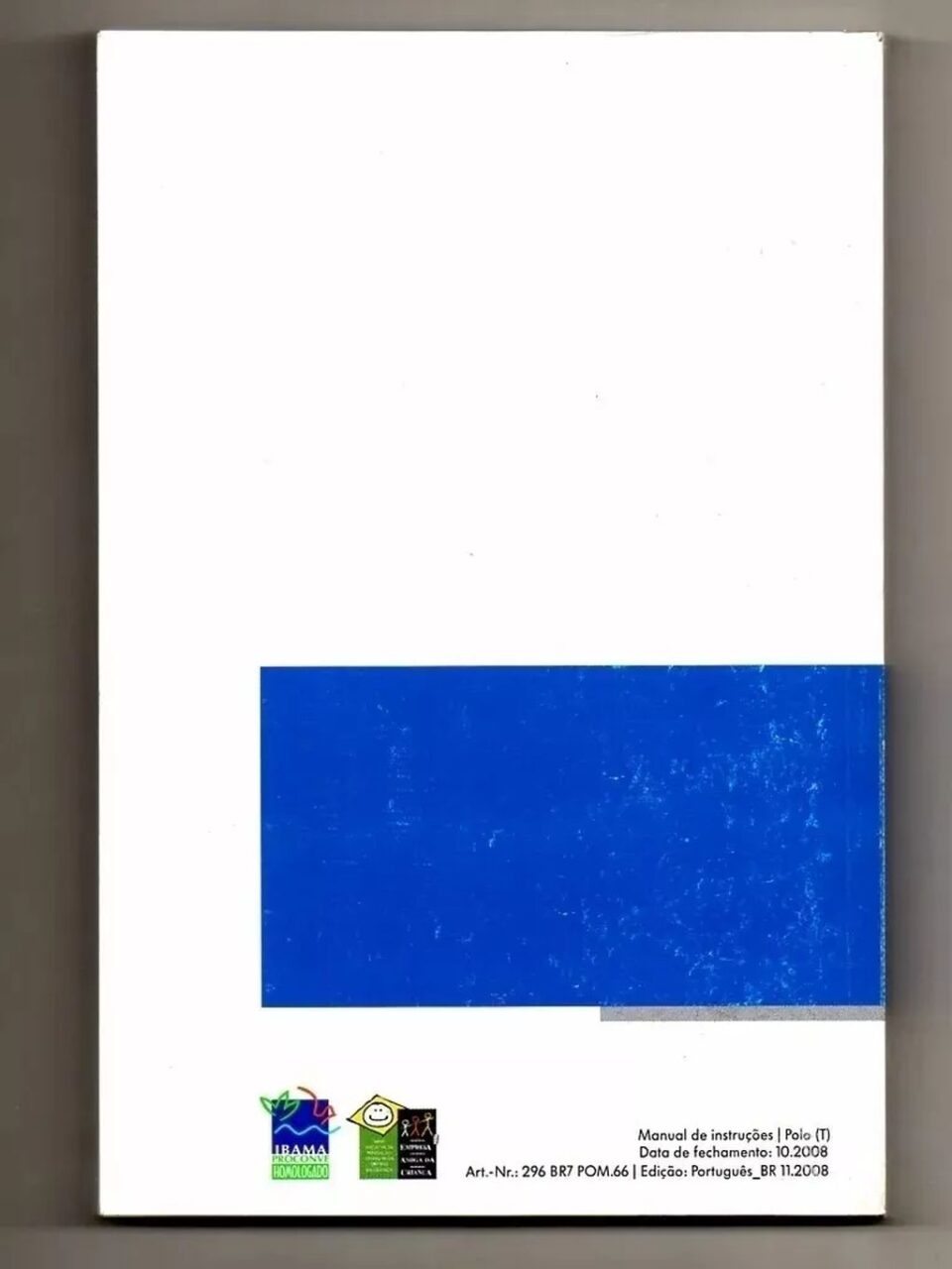 | Casa do Colecionador Manual Do Proprietario Vw Polo 2009 - Em Branco
