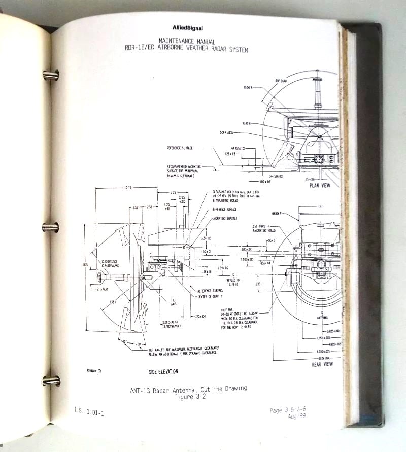 | Casa do Colecionador Memorabilia Vasp Manual Radar Metereologico - 1968 - 1999 - Aviação