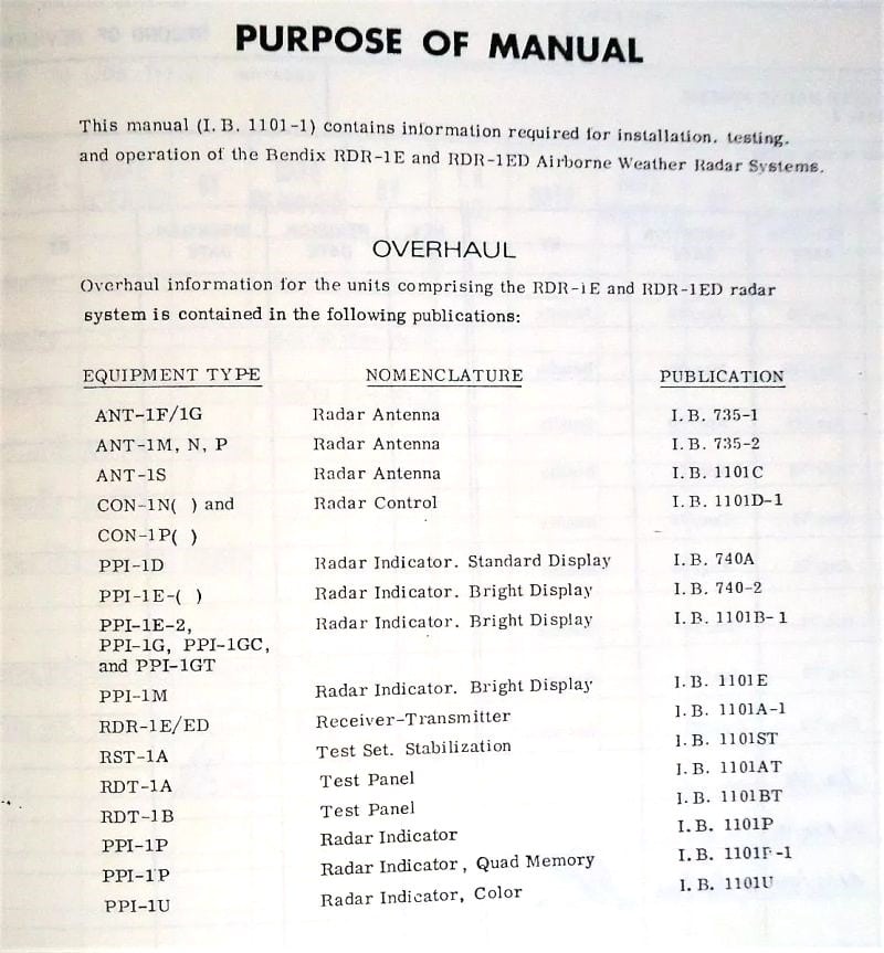 | Casa do Colecionador Memorabilia Vasp Manual Radar Metereologico - 1968 - 1999 - Aviação