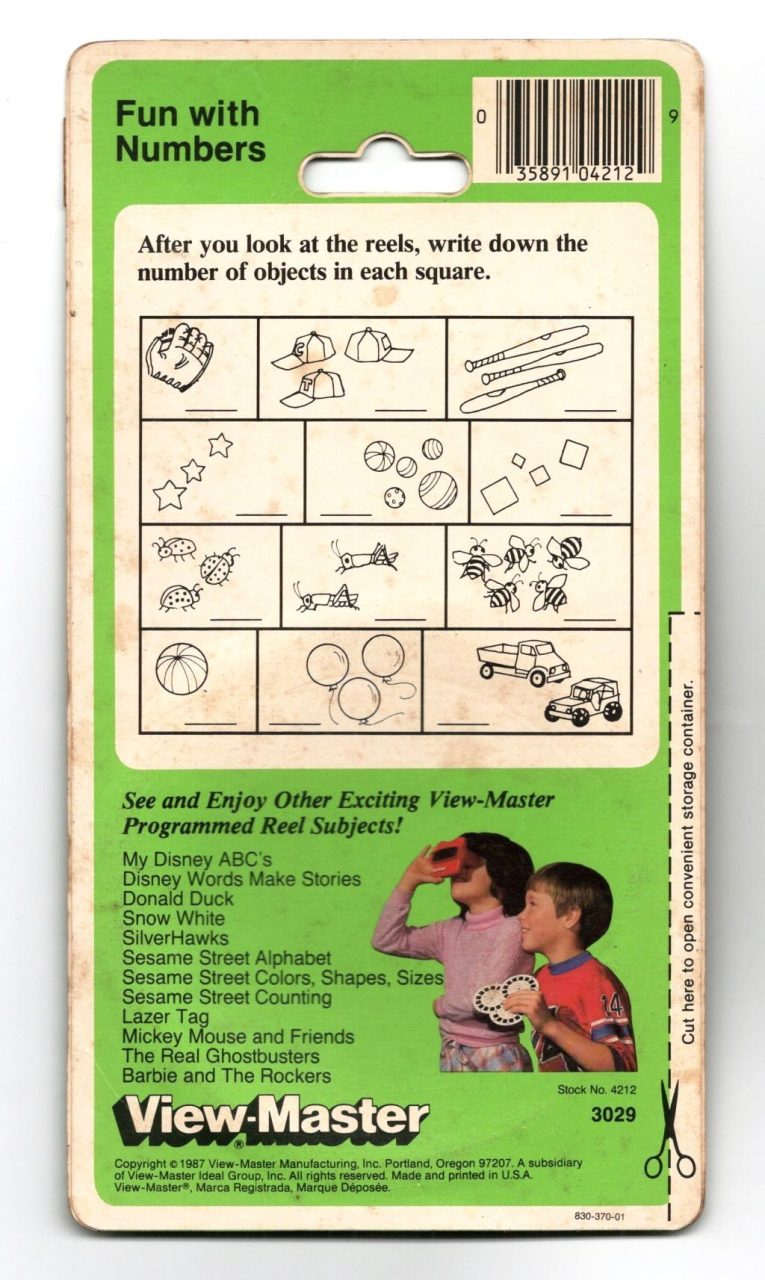 | Casa do Colecionador View Master Disney Learning 3 – Walt Disney – Lacrado – 1987