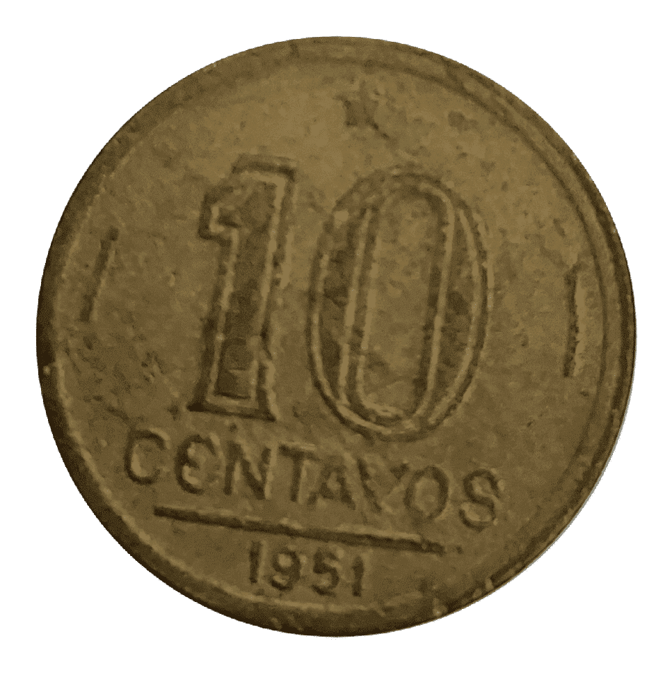 10 Centavos 1951 Sku 633