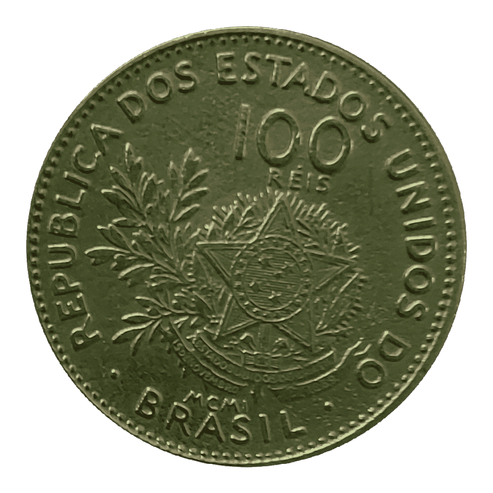 100 Réis 1901 MCMI Sku 566