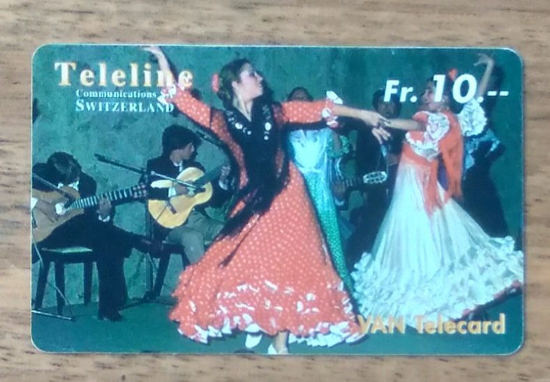 | Casa do Colecionador 24M Cartão telefone Pré pago Teleline 1999. Dança folclore bailado.