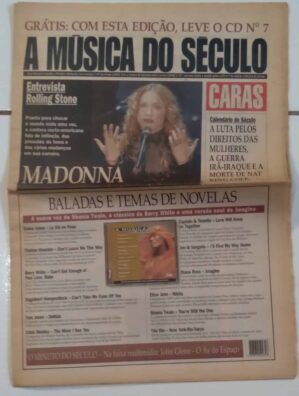 24M Jornal Caras A Música do Século 7. Madonna sem o brinde.