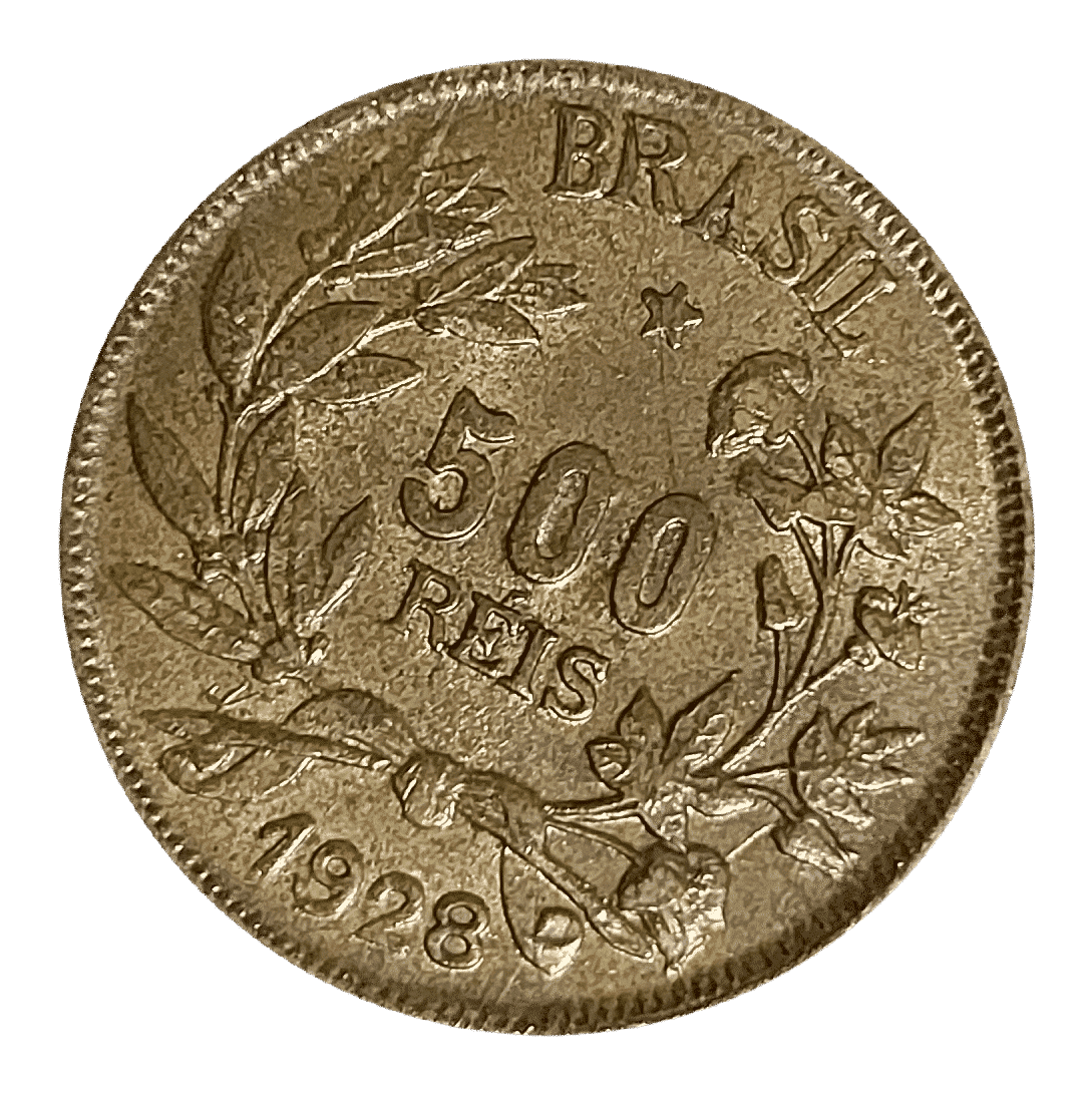 500 Réis 1928 Fortuna Sku 534 *linda pç*