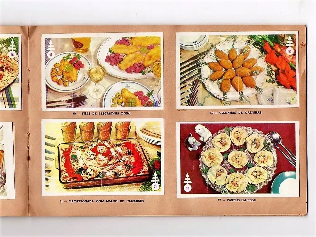 | Casa do Colecionador Album Figurinhas Promocional Receitas Culinarias Jardim 1961 3