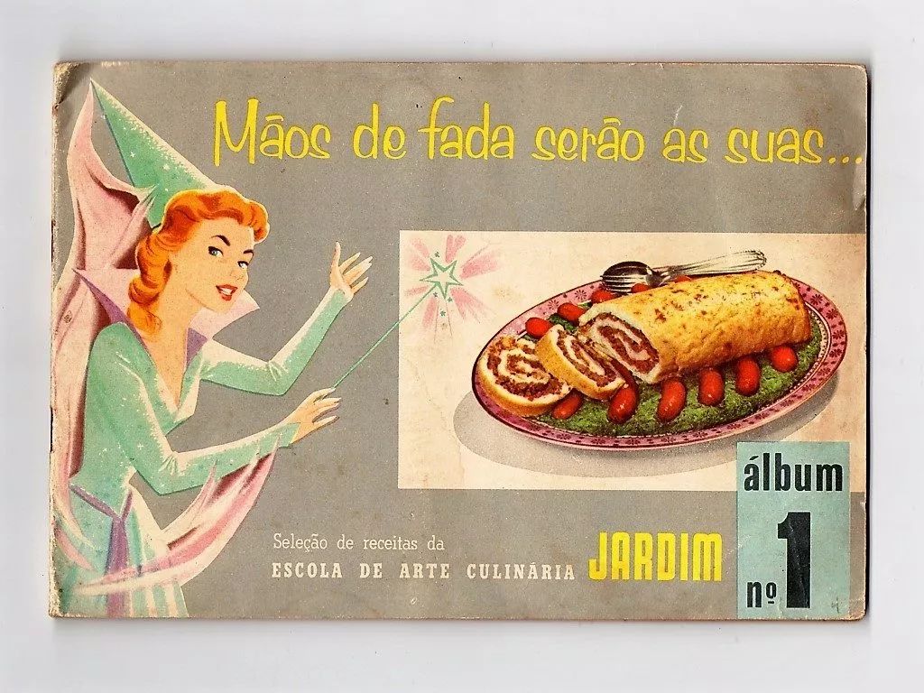 | Casa do Colecionador Album Figurinhas Promocional Receitas Culinarias Jardim 1961 5