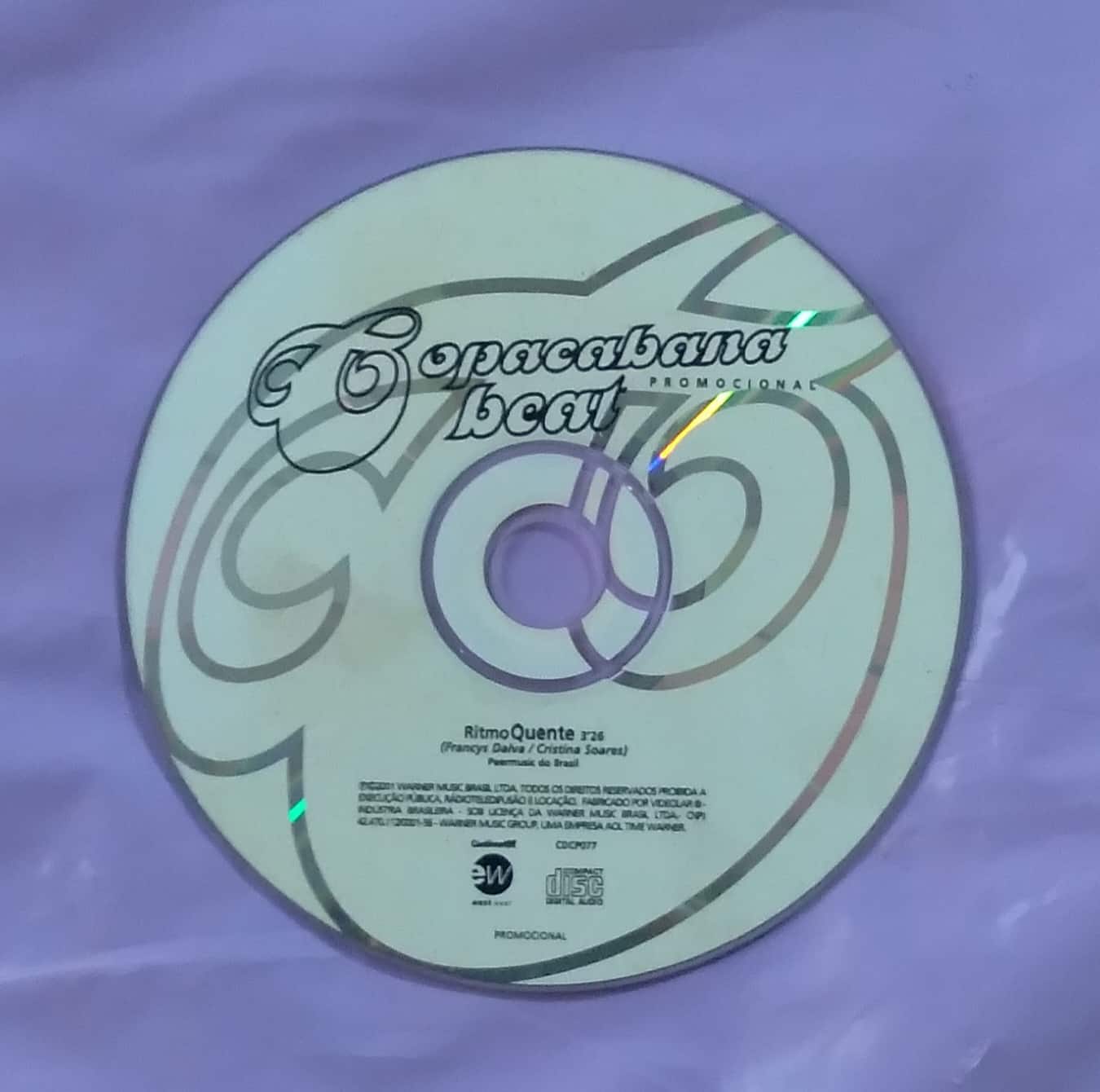 | Casa do Colecionador Cd promocional Copacabana Beat. Ritmo quente. Sem capa e caixa.