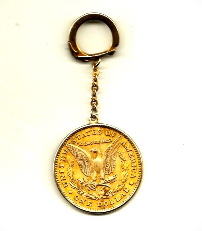 | Casa do Colecionador Chaveiro Metal - Simula 1 Dolar Dourado