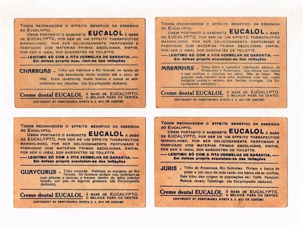 | Casa do Colecionador Estampas Eucalol S 34 Indios 1 Emissao Completa Com Variantes