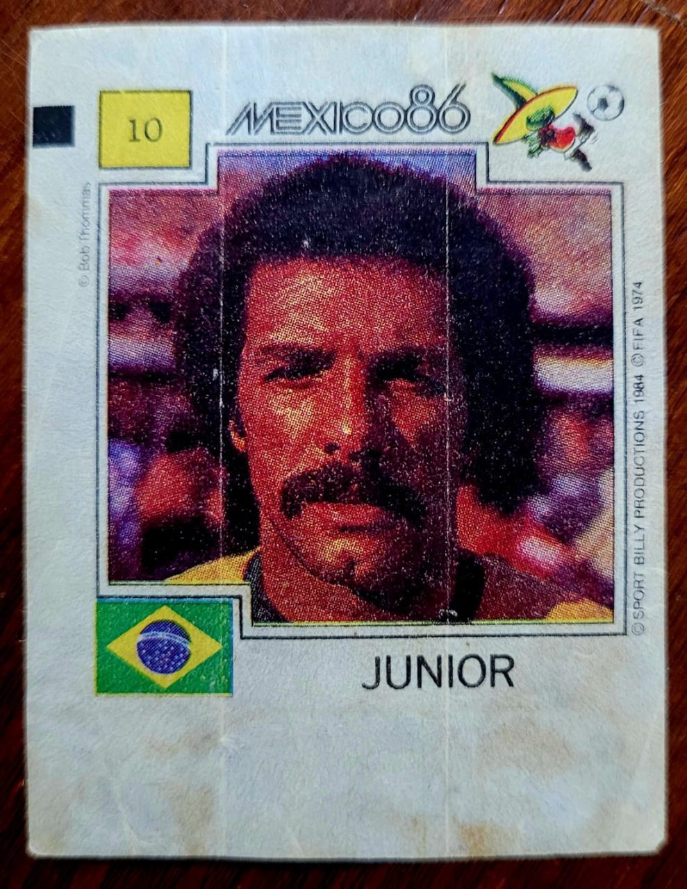 | Casa do Colecionador Figurinha Ping Pong - México 86 - Nº 010 - Brasil - Junior