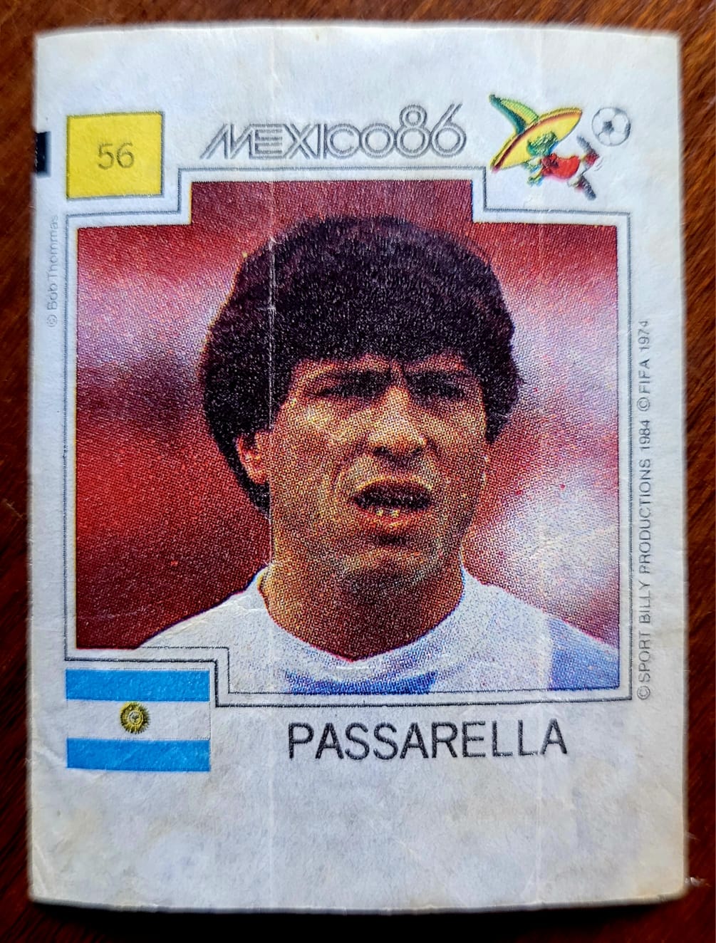 | Casa do Colecionador Figurinha Ping Pong - México 86 - Nº 056 - Argentina - Passarela