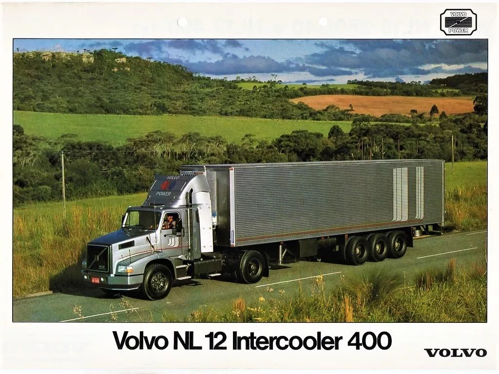 | Casa do Colecionador Folder Propaganda Volvo Nl Intercooler 400 - 1989