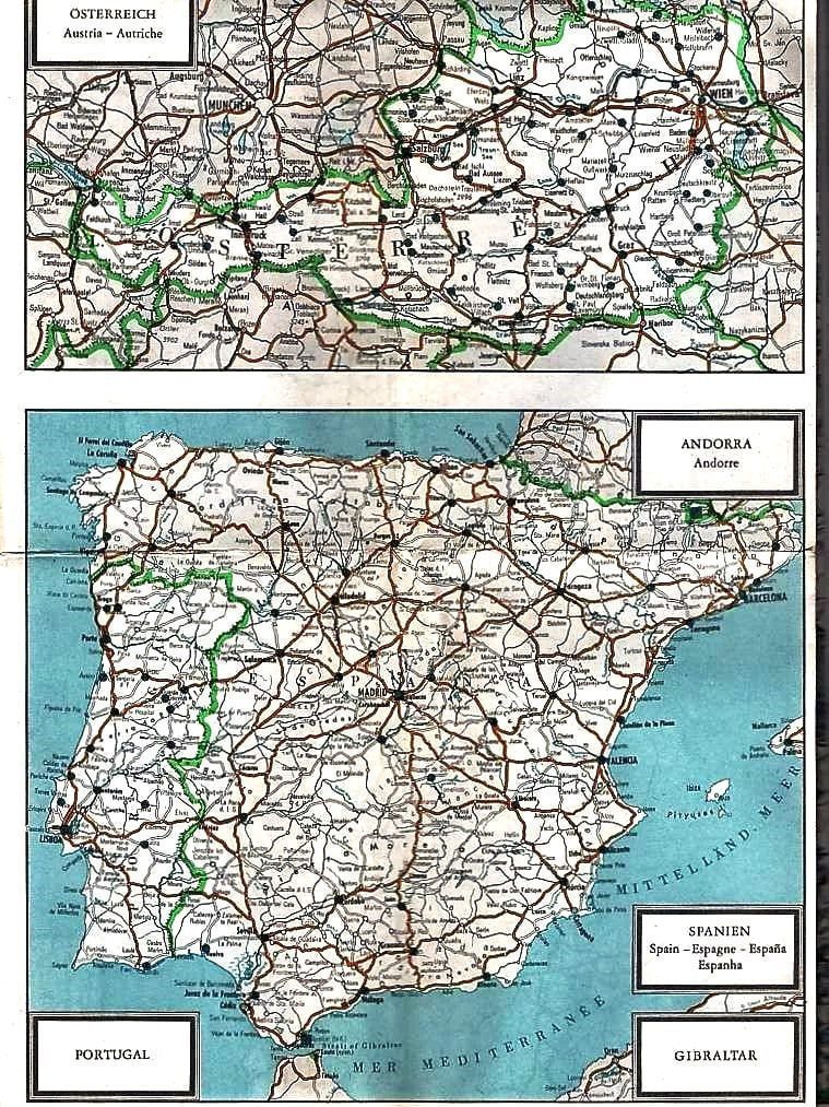 | Casa do Colecionador Folheto Propaganda Antiga Mercedes Benz Mapa Europa - 1966