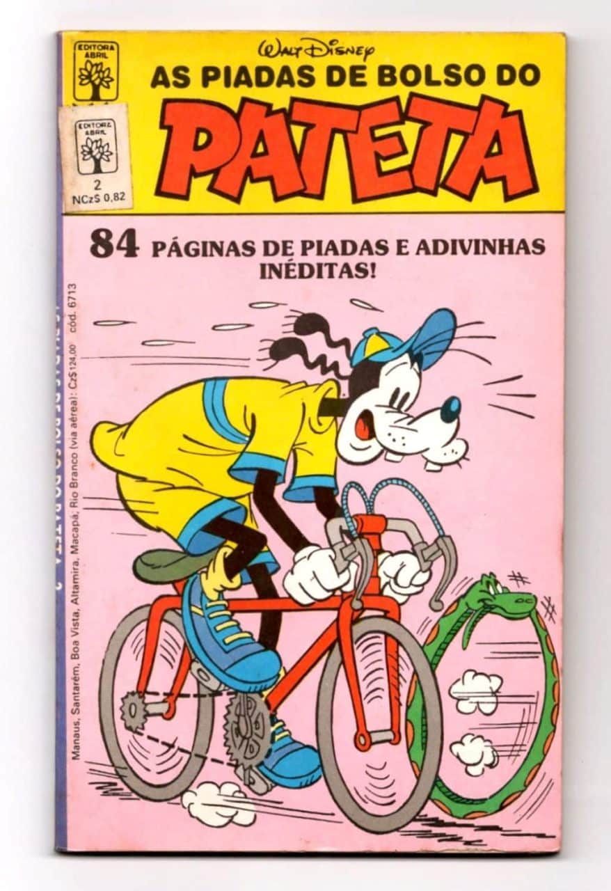 | Casa do Colecionador Hq Gibi As Piadas de Bolso do Pateta - Nº 2 - Editora Abril - 1988 - Walt Disney
