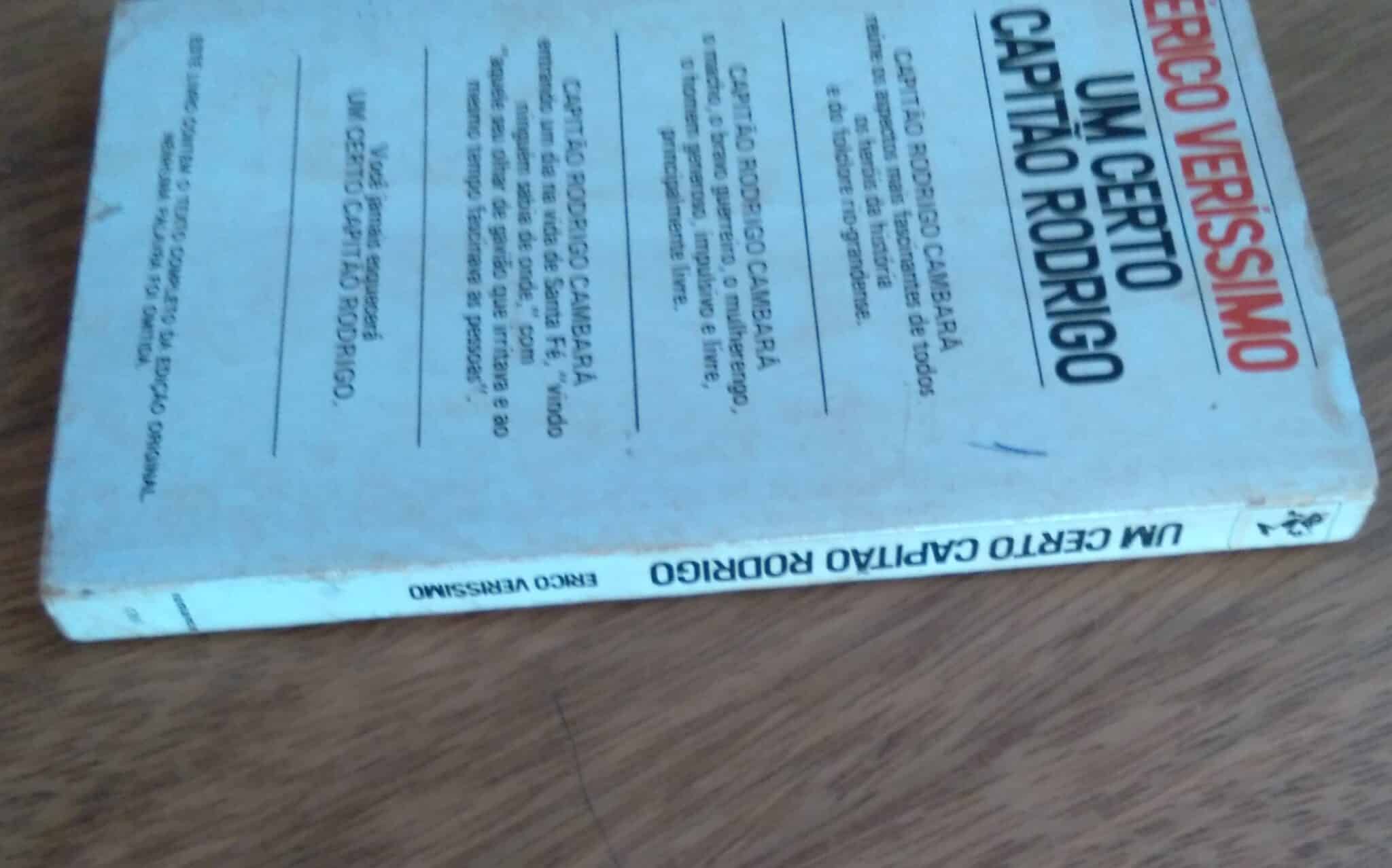 | Casa do Colecionador Lq17. Bolsilivro Érico Veríssimo Um certo Capitao Rodrigo. Edibolso