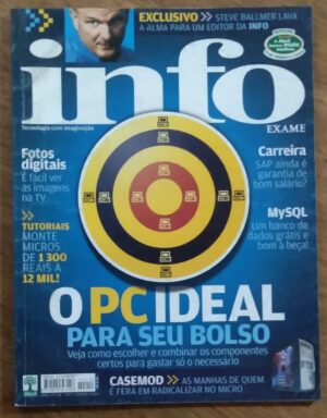 Lq27. Revista Info exame 219. Pc ideal pra seu bolso. Fotos digitais.