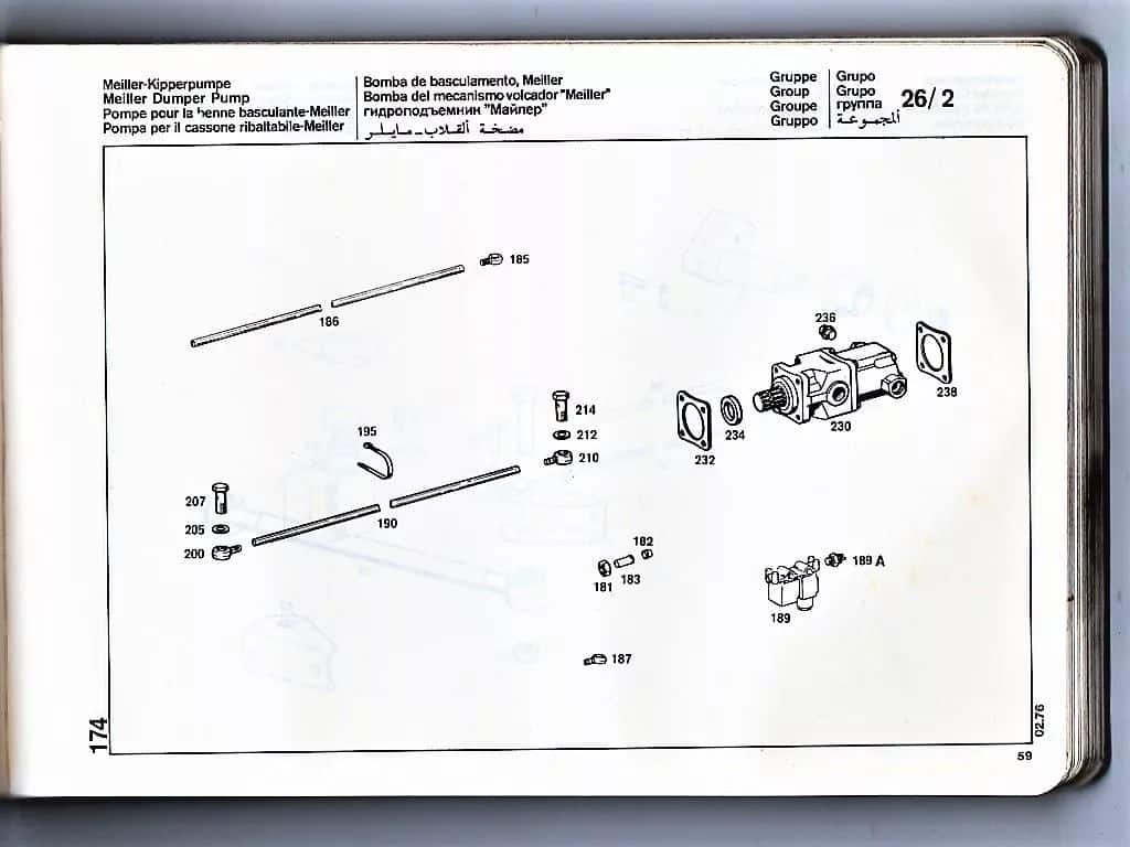 | Casa do Colecionador Manual Agregados Chassis Mercedes Benz 1419 - 1976