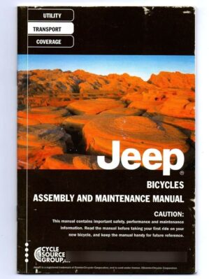 Manual De Montagem E Manutenção - Bicicletas Jeep
