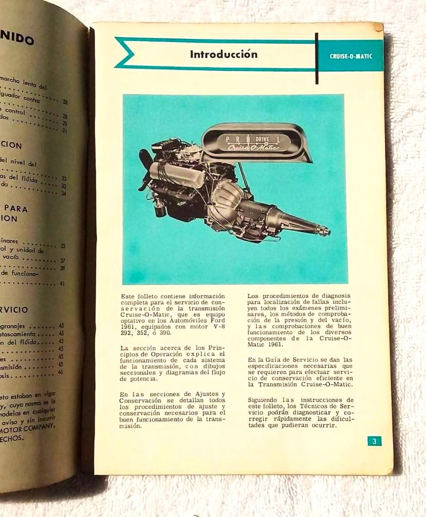 | Casa do Colecionador Manual De Serviço Conservação Ford 1961 - Cruise - O - Matic