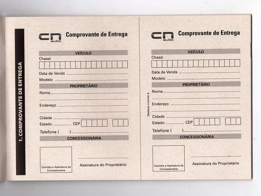 | Casa do Colecionador Manual Do Proprietario CN Auto Towner 2009 - Em Branco