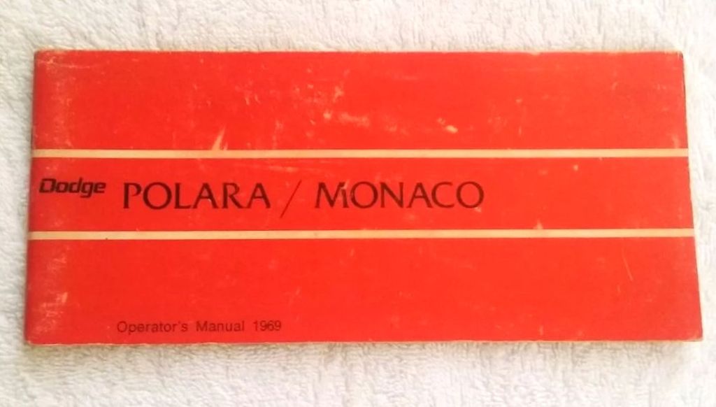| Casa do Colecionador Manual Do Proprietario Dodge Polara / Monaco - 1969