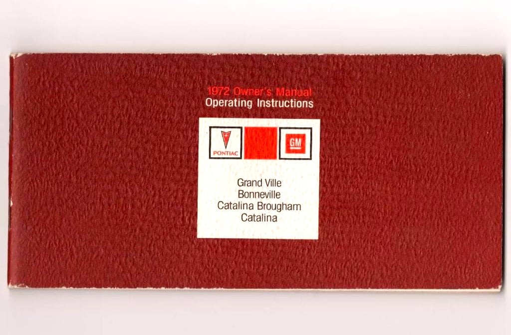 | Casa do Colecionador Manual Do Proprietario Pontiac Catalina - Bonneville - Gran Ville - 1972