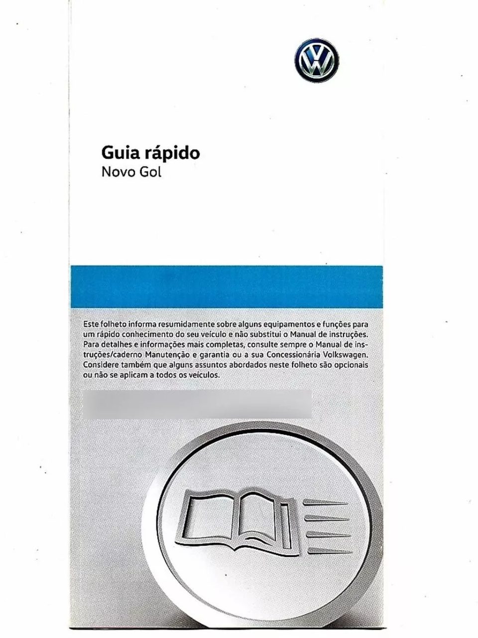 | Casa do Colecionador Manual Do Proprietario Vw Gol Geração 6 - 2016