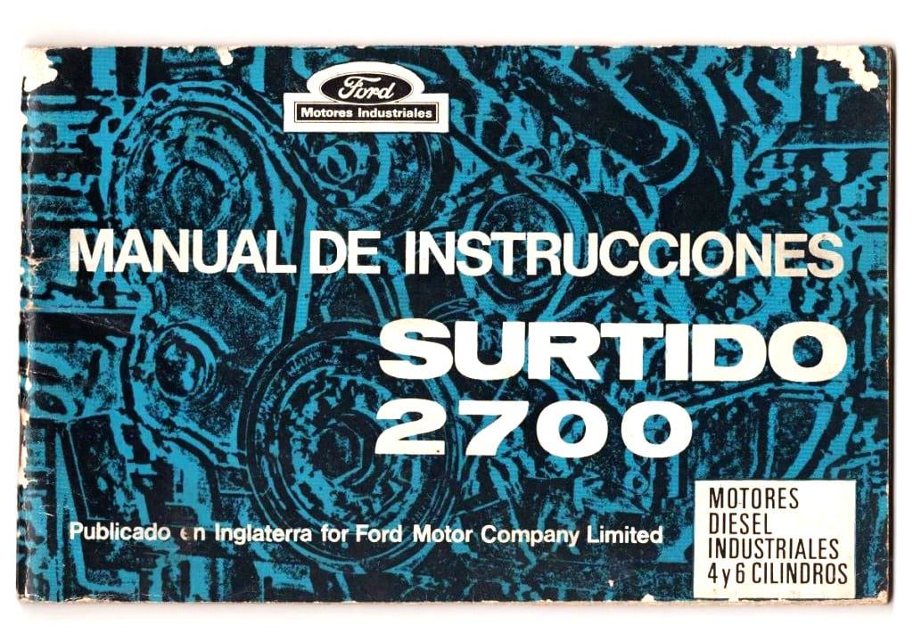 | Casa do Colecionador Manual Instruçoes Motores Industriais Ford 4 e 6 Cilindros - Surtido 2700 - 1966